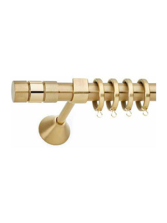 Anartisi Metallic Curtain Pole S1 Single Φ25mm 160cm Oro Matt