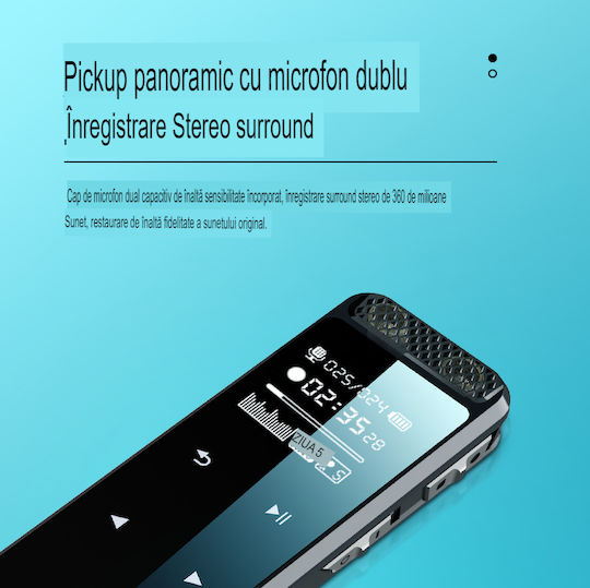 Înregistrator De Voce Recman Q55 Cu Memorie Internă 64GB