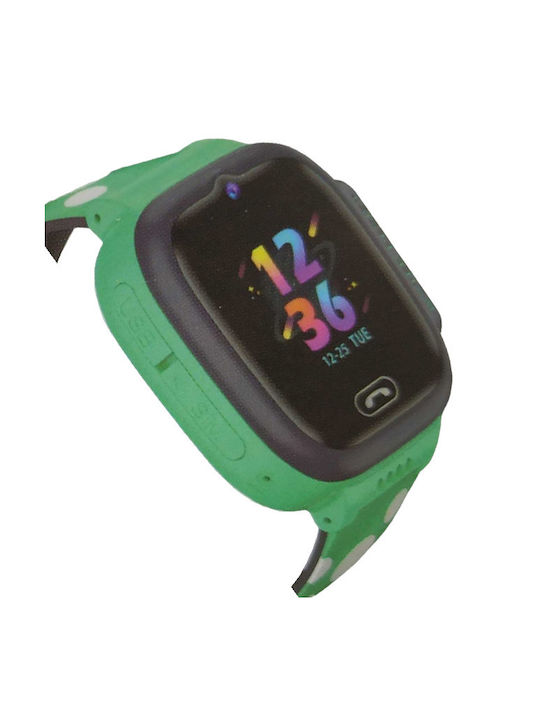 Kids Smartwatch with Rubber/Plastic Strap Green