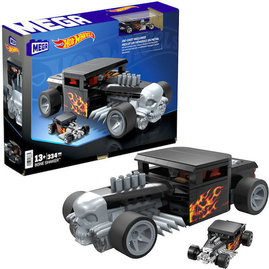 Mega Bloks Τουβλάκια Hot Wheels Bone Shaker για 13+ Ετών 334τμχ