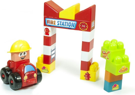 Miniland Miniland Bauklötze Super Blocks Feuerwache Für 1,5+ Jahre 22 Stück