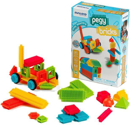 Miniland Bristles Σφηνοτουβλάκια Pegy Bricks για 3-6 Ετών 36τμχ