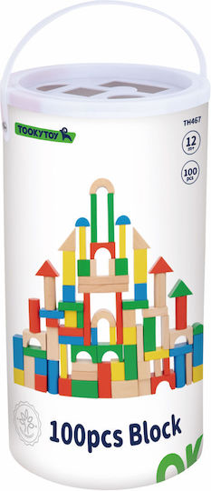 Tooky Toys Hölzernes Bauklötze Für 1+ Jahre 100 Stück