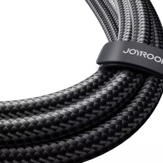 Joyroom SA21-1T2 Braided USB to Type-C Cable Μαύρο 1.5m