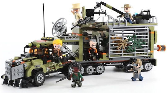 Qman Building Blocks Jungle Truck For Age 6+ 658 Pieces