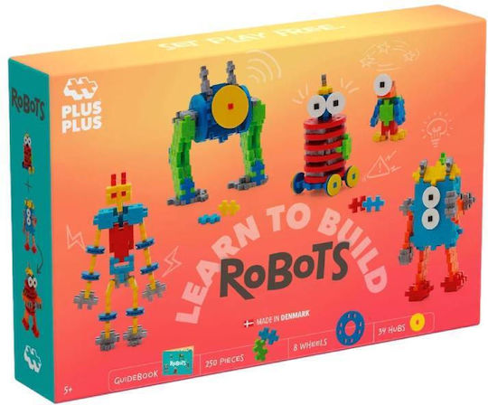Plus Plus Τουβλάκια Learn To Build Robots για 5+ Ετών 275τμχ