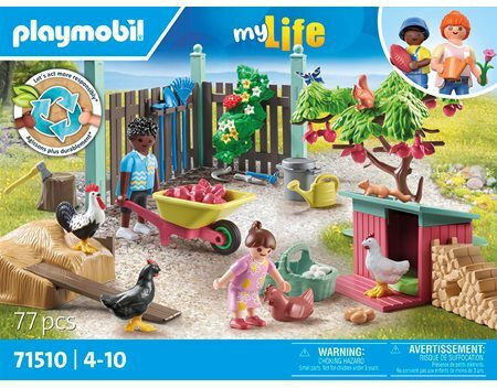 Playmobil MeinLeben Garten Ferienhaus mit Hühnerstall für 4-10 Jahre