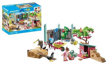 Playmobil MeinLeben Garten Ferienhaus mit Hühnerstall für 4-10 Jahre