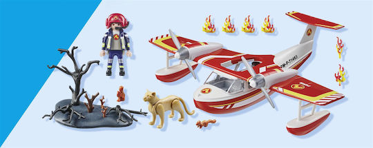 Playmobil Екшън герои Пожарогасителен хидроплан за 4-10 години