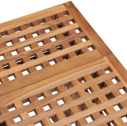 Set Sala De Mese Pentru Spații Exterioare Mici 3 Piese Teak Cu Perne