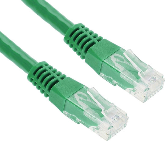 Powertech U/UTP Cat.5e Ethernet Network Cable 2m Green 1pcs