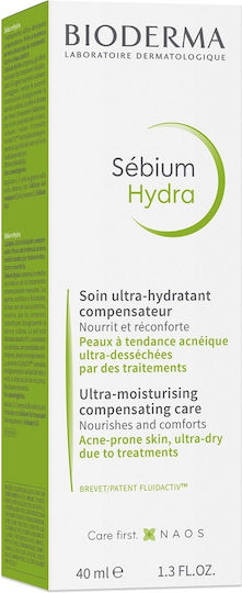 Bioderma Sebium Hydra 24ωρο Ενυδατικό & Αναπλαστικό Gel Προσώπου Ημέρας με Ceramides 40ml