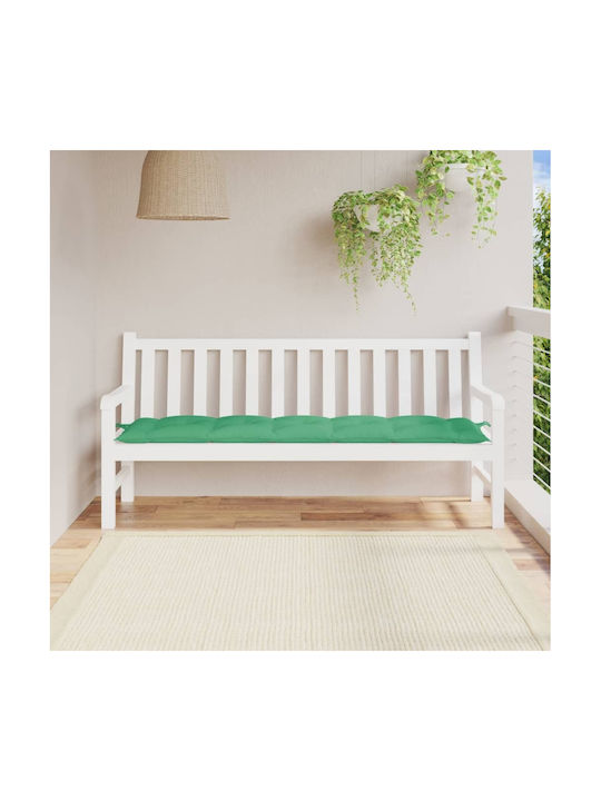 vidaXL Wasserdicht Gartenbankkissen Green 180x50cm. 314973