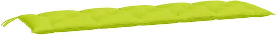 vidaXL Waterproof Възглавница за Градинска Пейка Зелен 50x180см. 314979