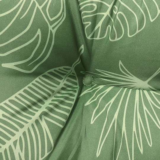 vidaXL Garden Chair Cushion with Backrest Green 2 Pieces 50x50cm