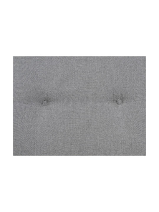 Beliani Waterproof Garden Chair Cushion with Backrest Gray 2 Pieces