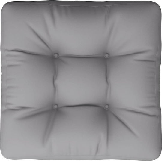 vidaXL Wasserdichtes Sitzbank-Kissen Palette Grau 60x60cm