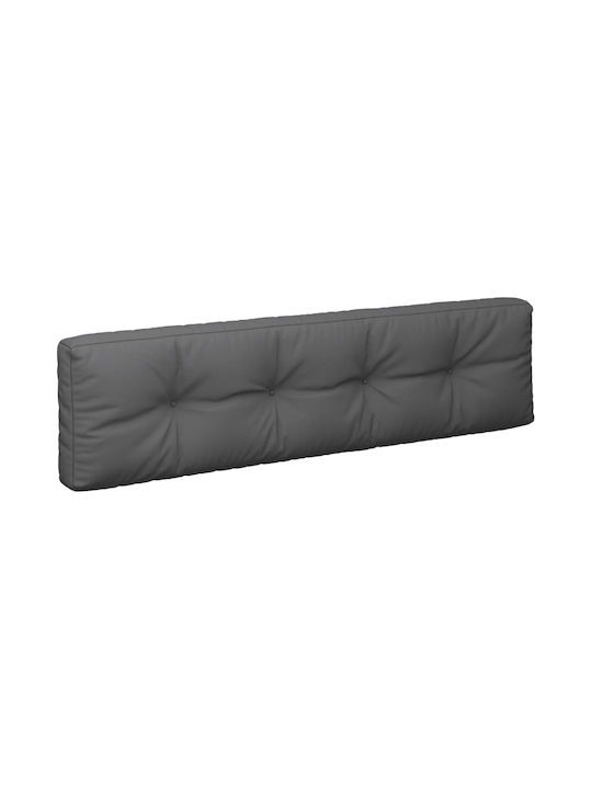 vidaXL Μαξιλάρι Καναπέ Παλέτας με Πλάτη Ανθρακί 2τμχ