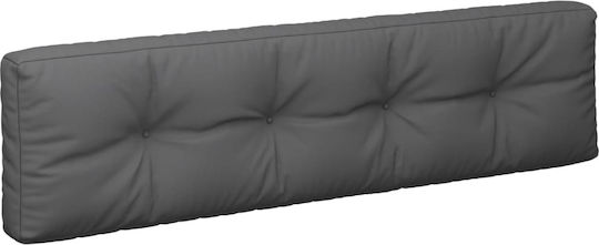 vidaXL Sofa Pallet Cushion With Backrest Anthracite 2 Pieces
