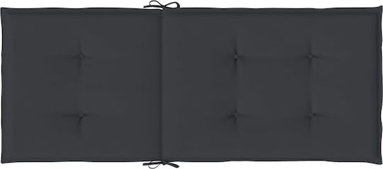 vidaXL Perna Scaunului De Grădină Cu Spătar Verde 2 Buc 120x50 Cm