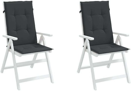 vidaXL Perna Scaunului De Grădină Cu Spătar Verde 2 Buc 120x50 Cm