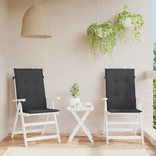 vidaXL Perna Scaunului De Grădină Cu Spătar Verde 2 Buc 120x50 Cm
