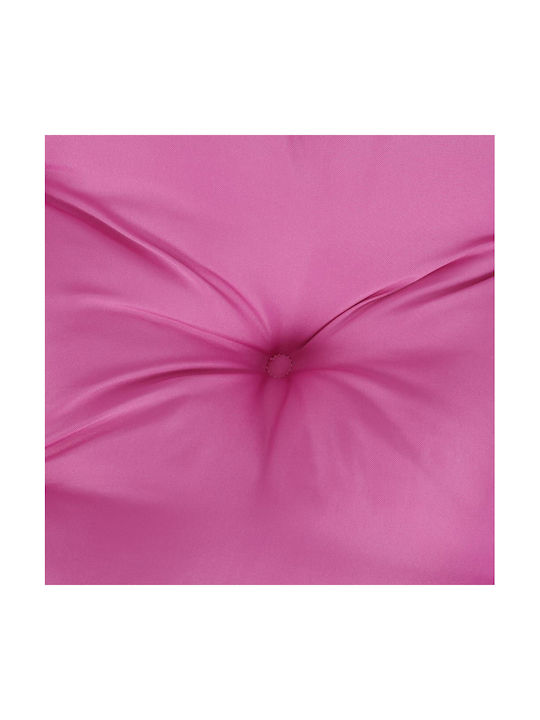 vidaXL Gartenstuhlkissen mit Rückenlehne Rosa 2 Stück 70x70cm