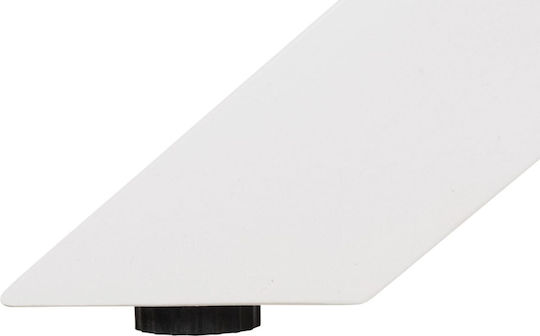 Masa pentru spații exterioare Aluminiu Moril Alb 120x120cm