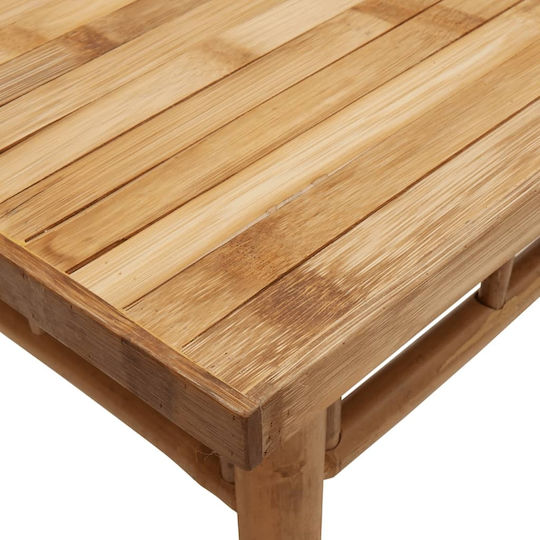 Masa Masa de lounge pentru spații exterioare mici de bambus 45x45x35buc