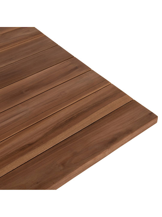 Garten- und Terrassentisch für Kleine Außenbereiche aus Teak Leo 80x80x75cm