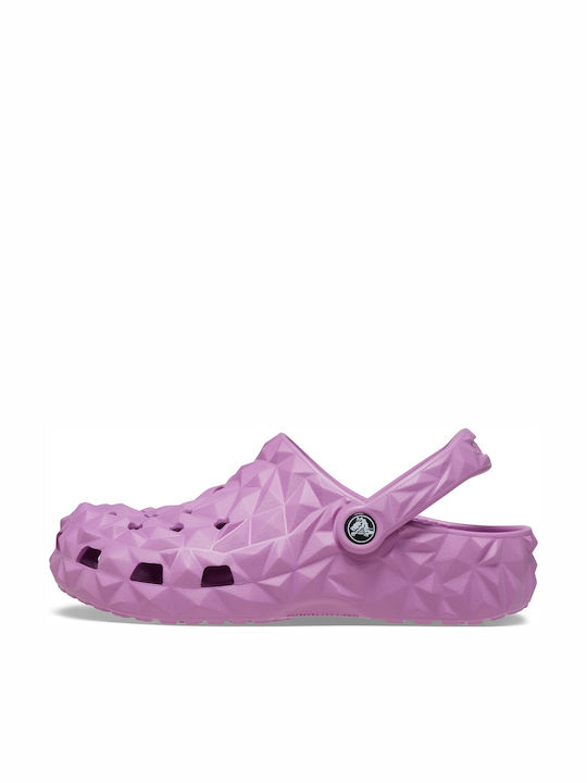Crocs Classic Geometric Clog Women's Anatomic Clogs Purple