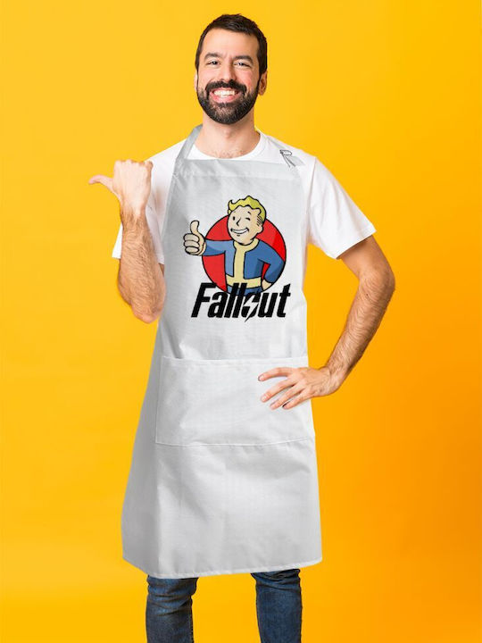 Koupakoupa Fallout Vault Boy Impermeabil Șorț de Bucătărie Albă KP_26027_apron-bbq-adult 1buc