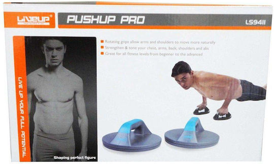 Live Up Mânere pentru flotări Set 2 buc. Push Up Pro