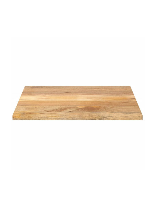 vidaXL Square Table Surface made of Solid Wood Mango 80x80x3.8cm 371545 1pcs