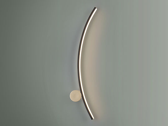 Smile Lamp Wall with Integrated LED Black 13x57cm