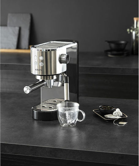 Krups Virtuoso Espressomaschine 1400W Druck 15bar Schwarz