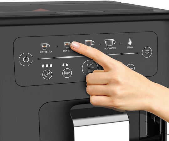 Krups Intuition Automatische Espressomaschine 1450W Druck 15bar mit Mahlwerk Schwarz