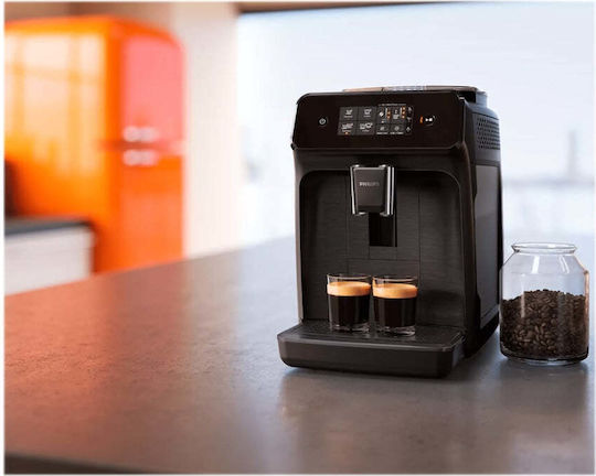 Philips Series 1200 Automatic Espresso Coffee Machine 1500W Pressure 15bar with Grinder Black EP1200/00
