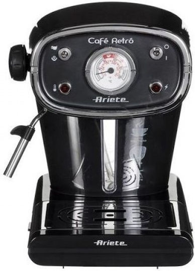 Ariete 1388/11 Μηχανή Espresso 900W Πίεσης 15bar Μαύρη