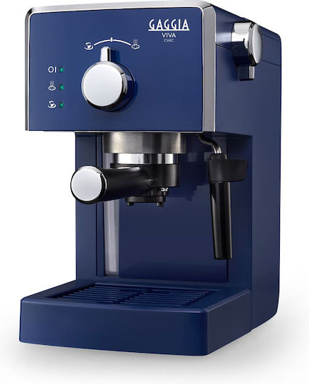 Gaggia Viva Chic Μηχανή Espresso 1025W Πίεσης 15bar Midnight Blue