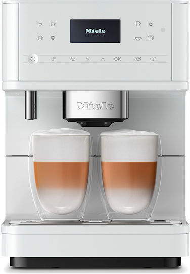Miele CM 6160 Milk Perfection Automatische Espressomaschine 1450W Druck 15bar für Cappuccino mit Mahlwerk Weiß