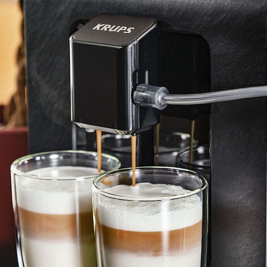 Krups Evidence Eco-Design Automat Espressoare 1450W Presiune 15bar cu Râșniță Neagră EA897B10