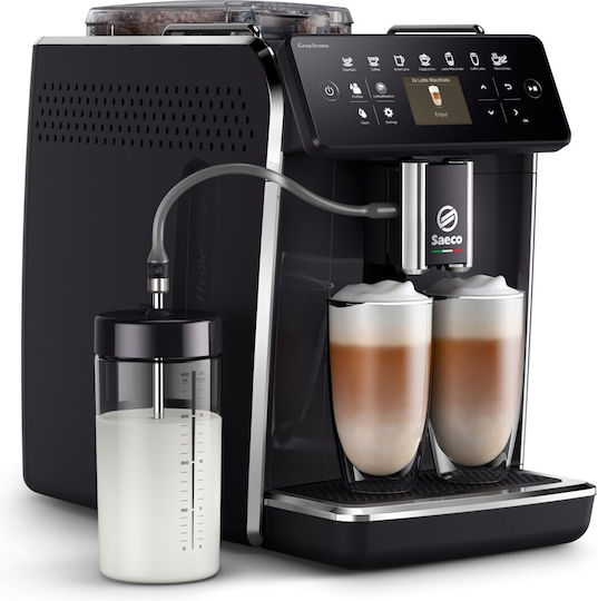 Saeco GranAroma Automatic Espresso Coffee Machine 1500W Pressure 15bar for Cappuccino with Grinder Black SM6480/00