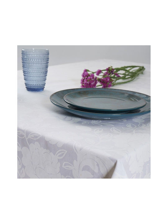 Dimeco Tischtuch Fleckabweisend 5801 White 135x220cm
