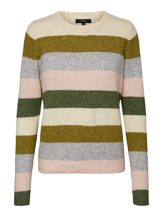 Vero Moda Women's Sweater Striped Forest