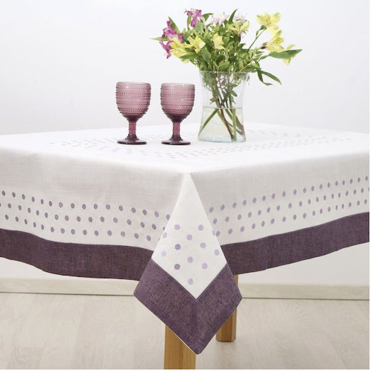 Dimeco Tablecloth Purple 140x180cm