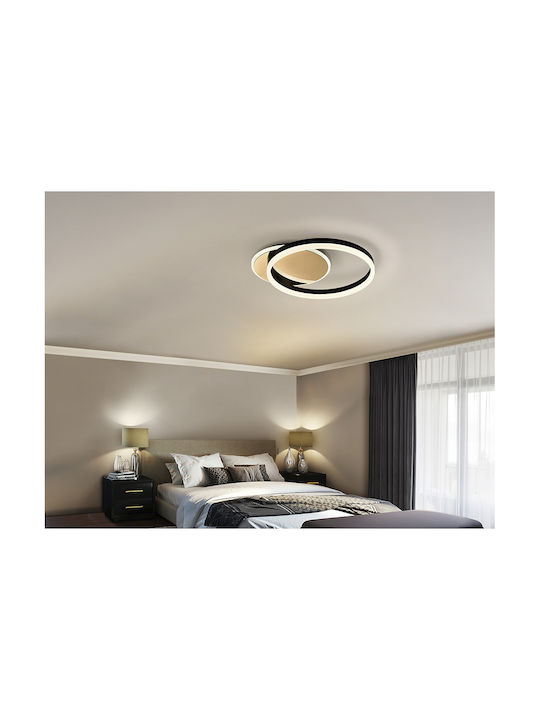 Metal Ceiling Light with Integrated LED Gold