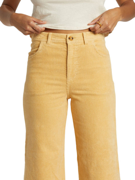 Be Free Damen Stoff Hose Yellow
