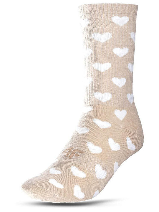 4F Kids' Socks Beige 3 Pairs