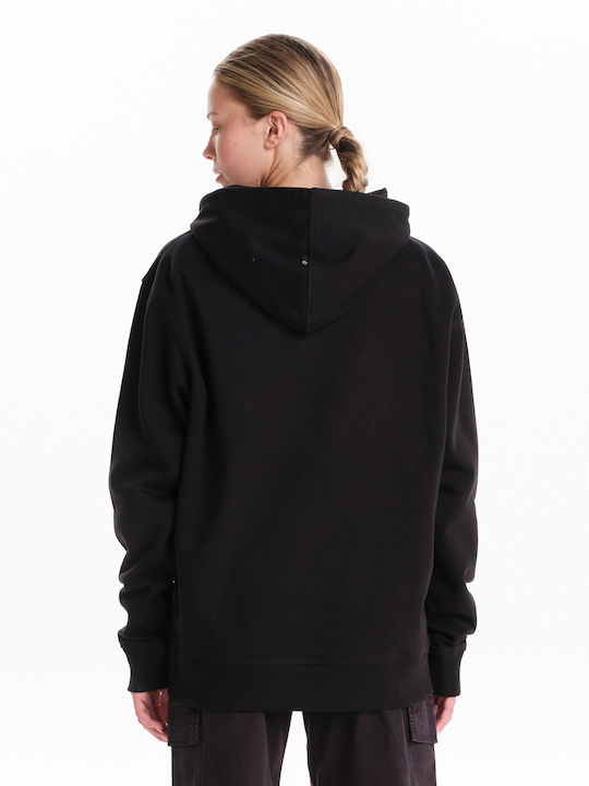 Women's Sweatshirt Hooded Black